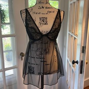 Victoria’s Secret black Teddy lingerie size 36  new without tags